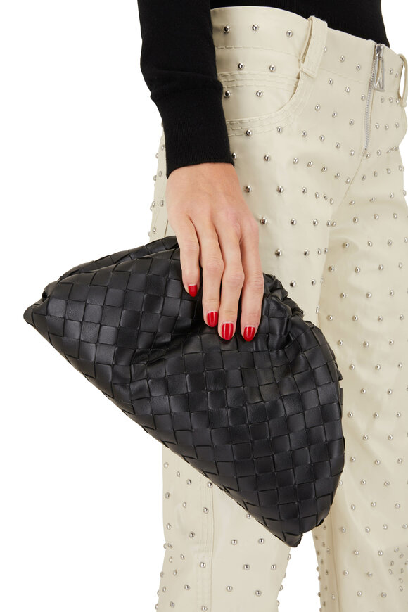 MEYERS SHOULDER / CLUTCH BAG INTRECCIATO WOVEN LEATHE… - Gem