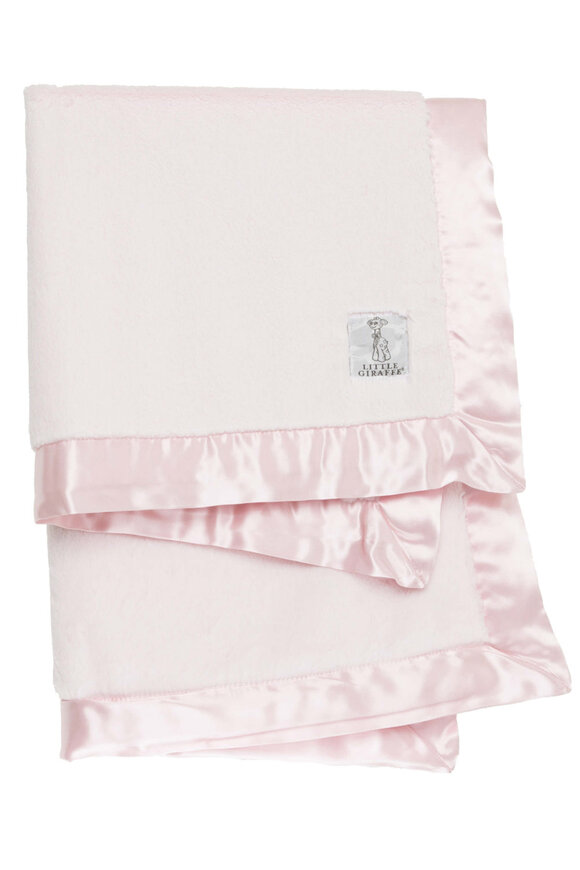 Little Giraffe Pink Luxe Blanket