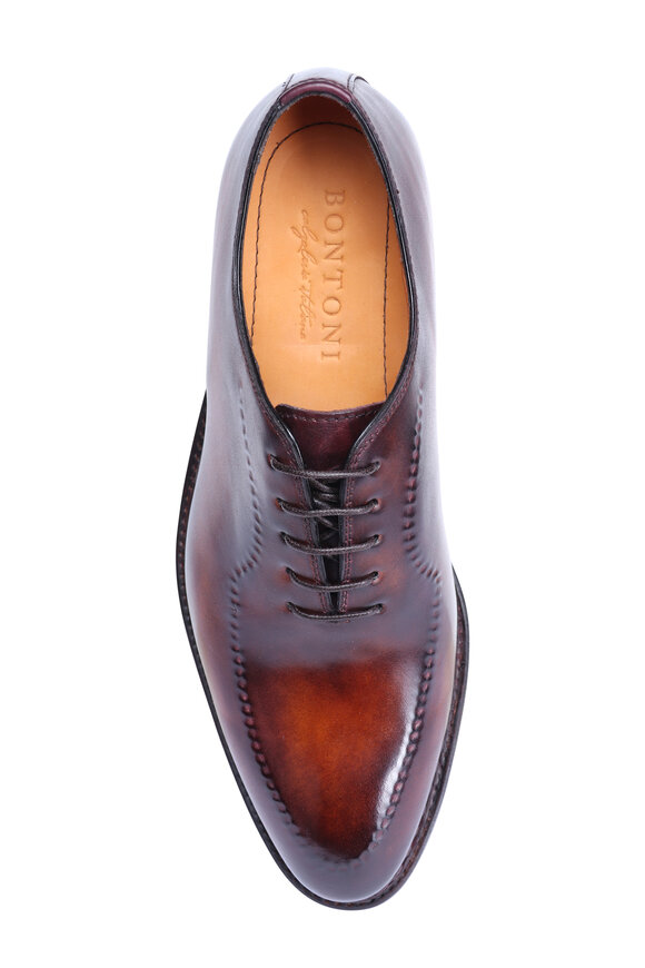 Bontoni Brown Elongated Reverse Norwegian Stitch Lace Up - view 3
