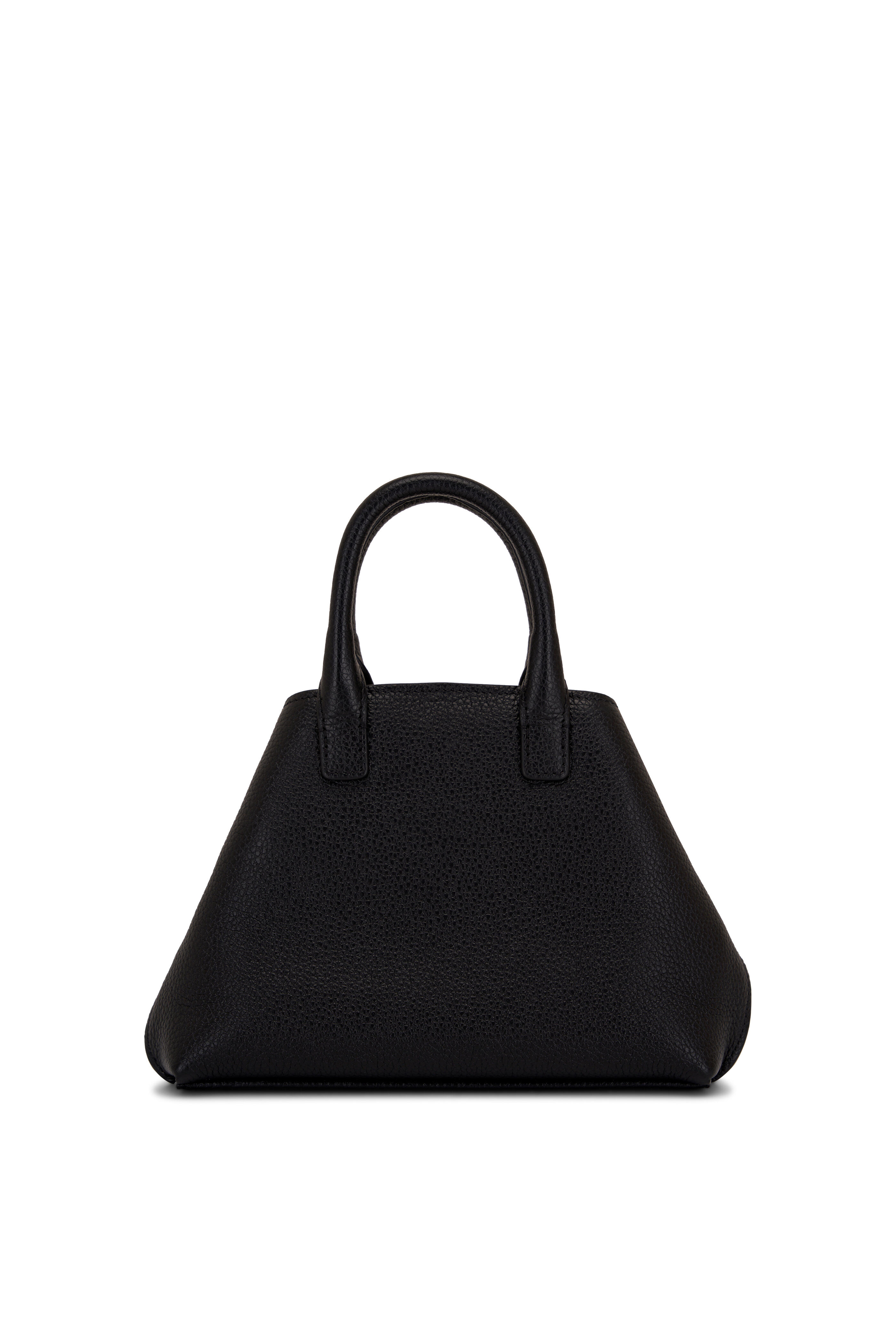 Akris Ai Medium Soft Leather Shoulder Bag Black