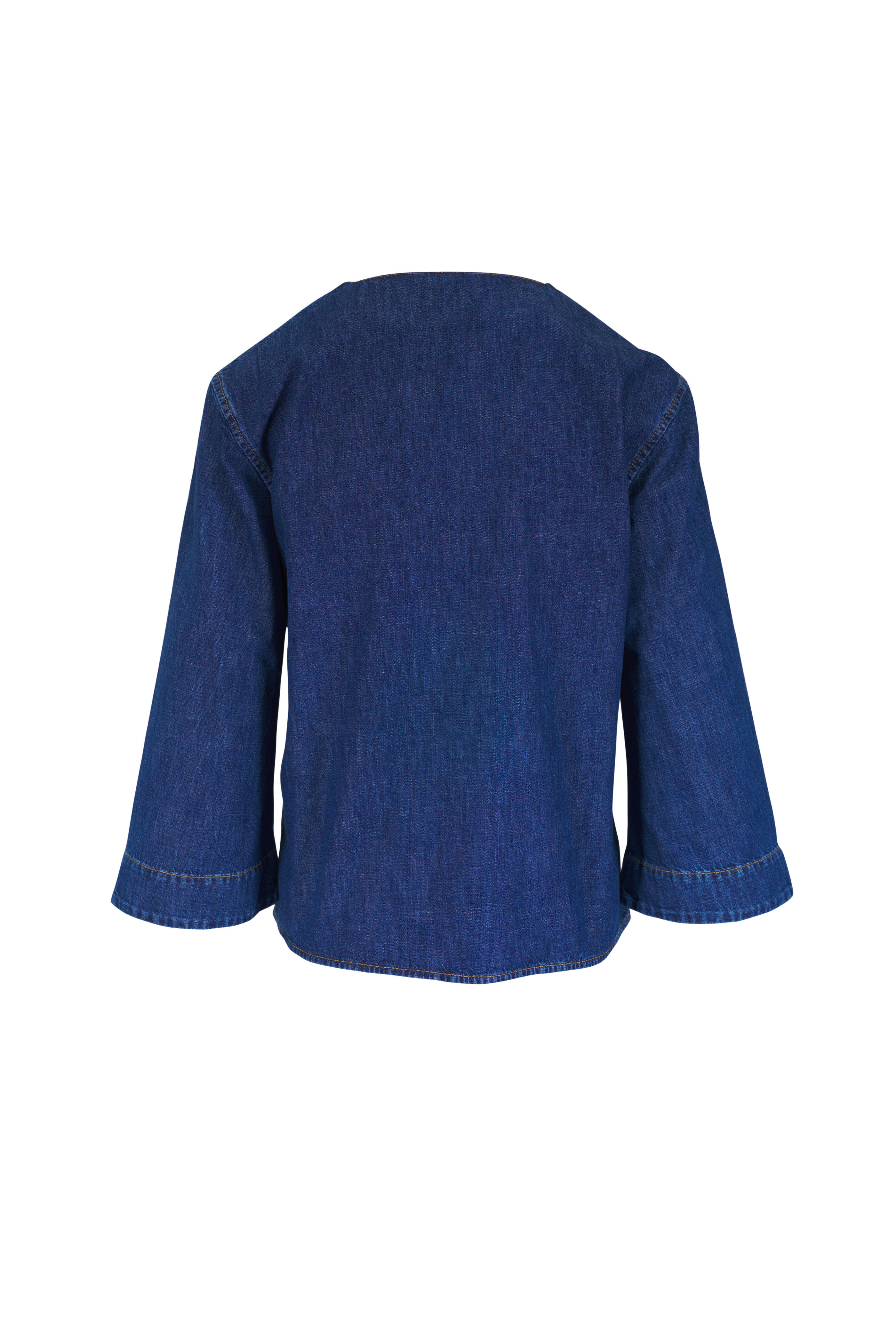 Valentino - VLogo Blue Chambray Top