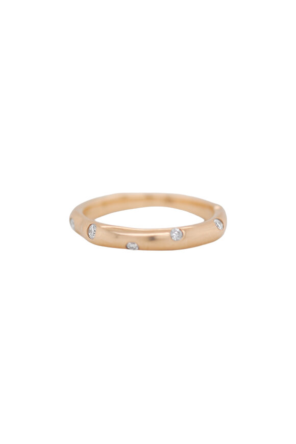 Spinelli Kilcollin - Rose Gold White Diamond Single Band