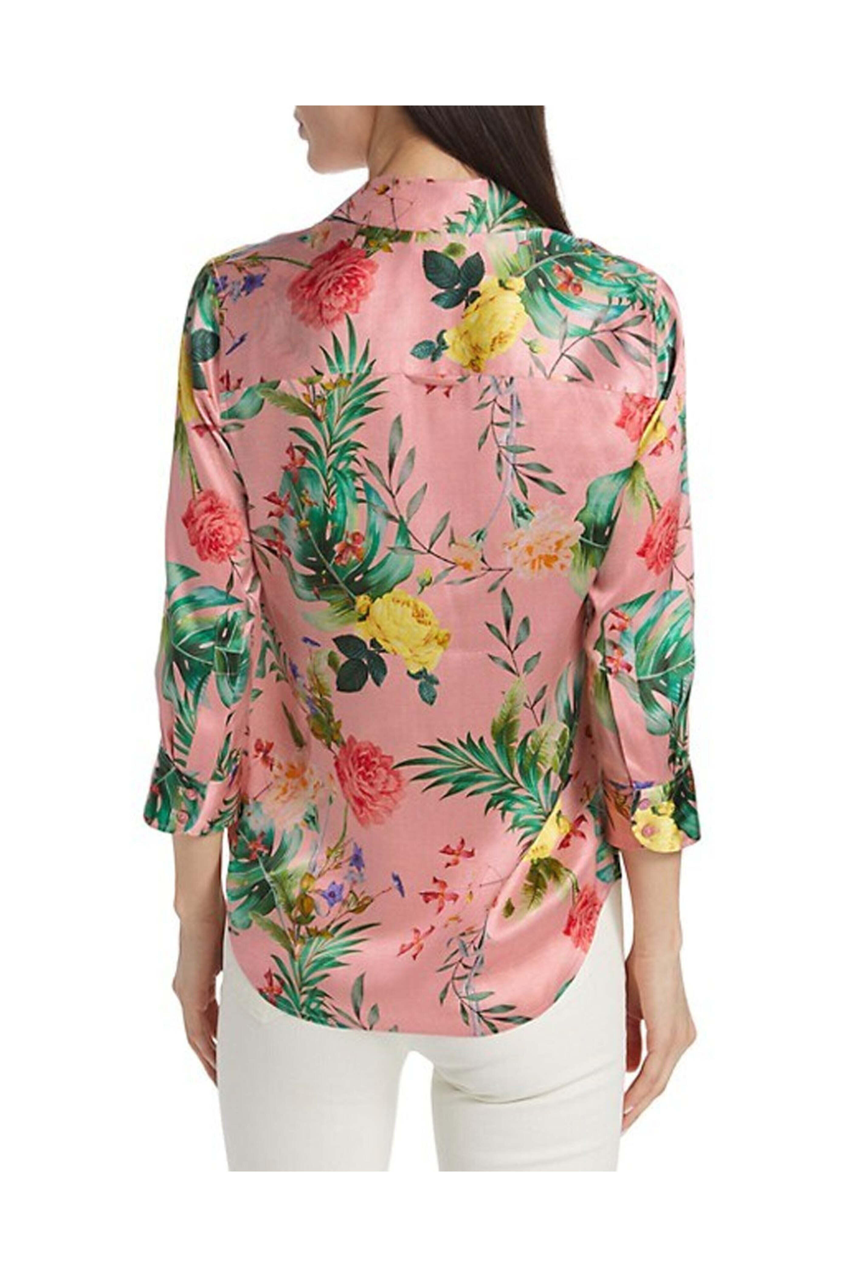 L'Agence - Blush Multi Dani 3/4 Sleeve Blouse