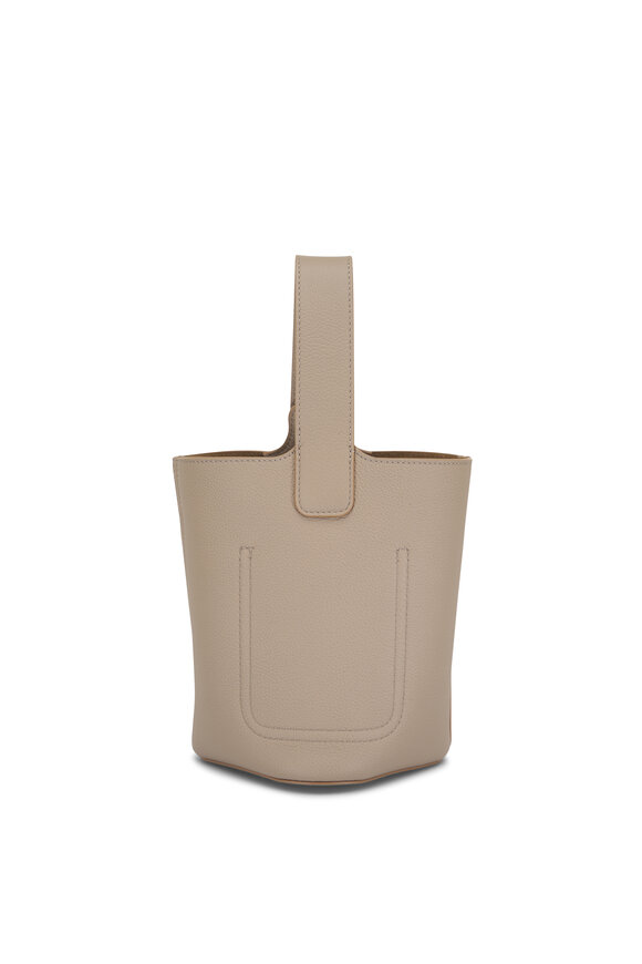 Loewe - Mini Pebble Sand Leather Bucket Bag 