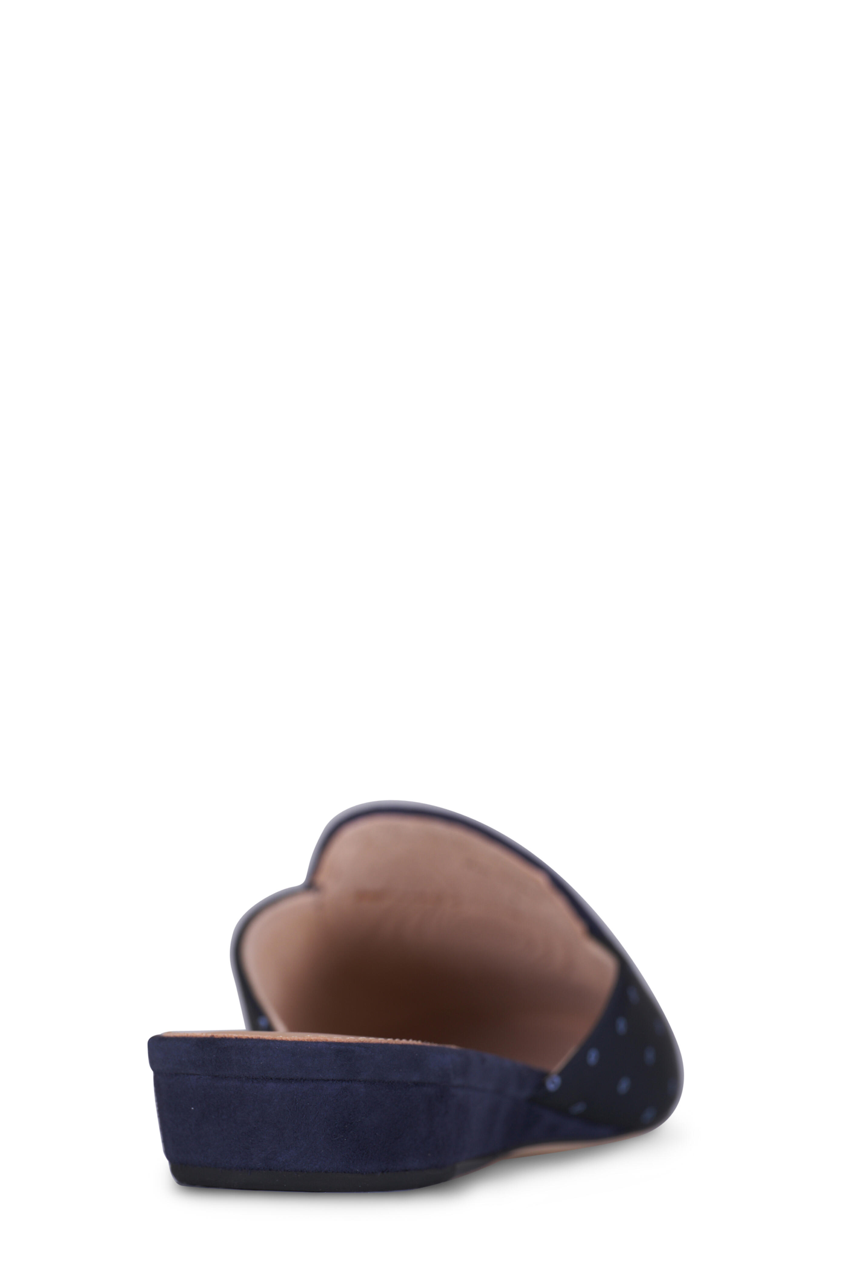 Veronica Beard - Moritz Navy Blue Printed Loafer Mule