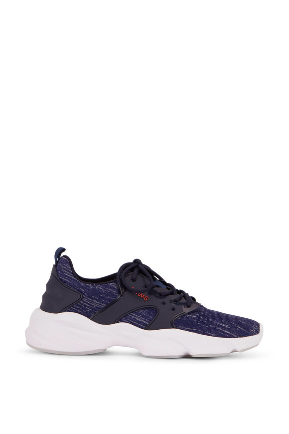 Swims - Cage Blue & White Exaggerated Sole Trainer