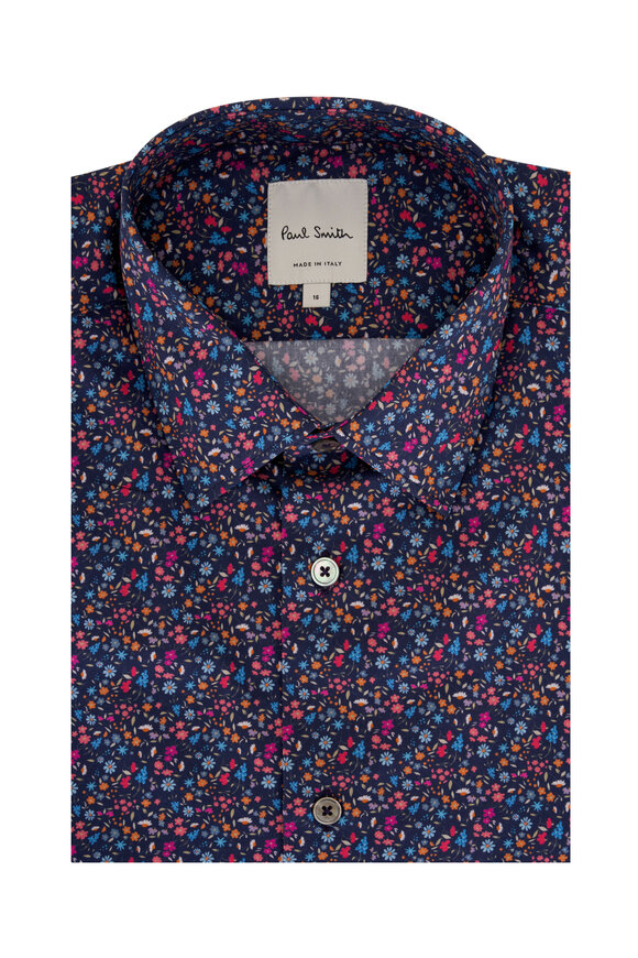 Paul Smith - Navy Floral Dress Shirt