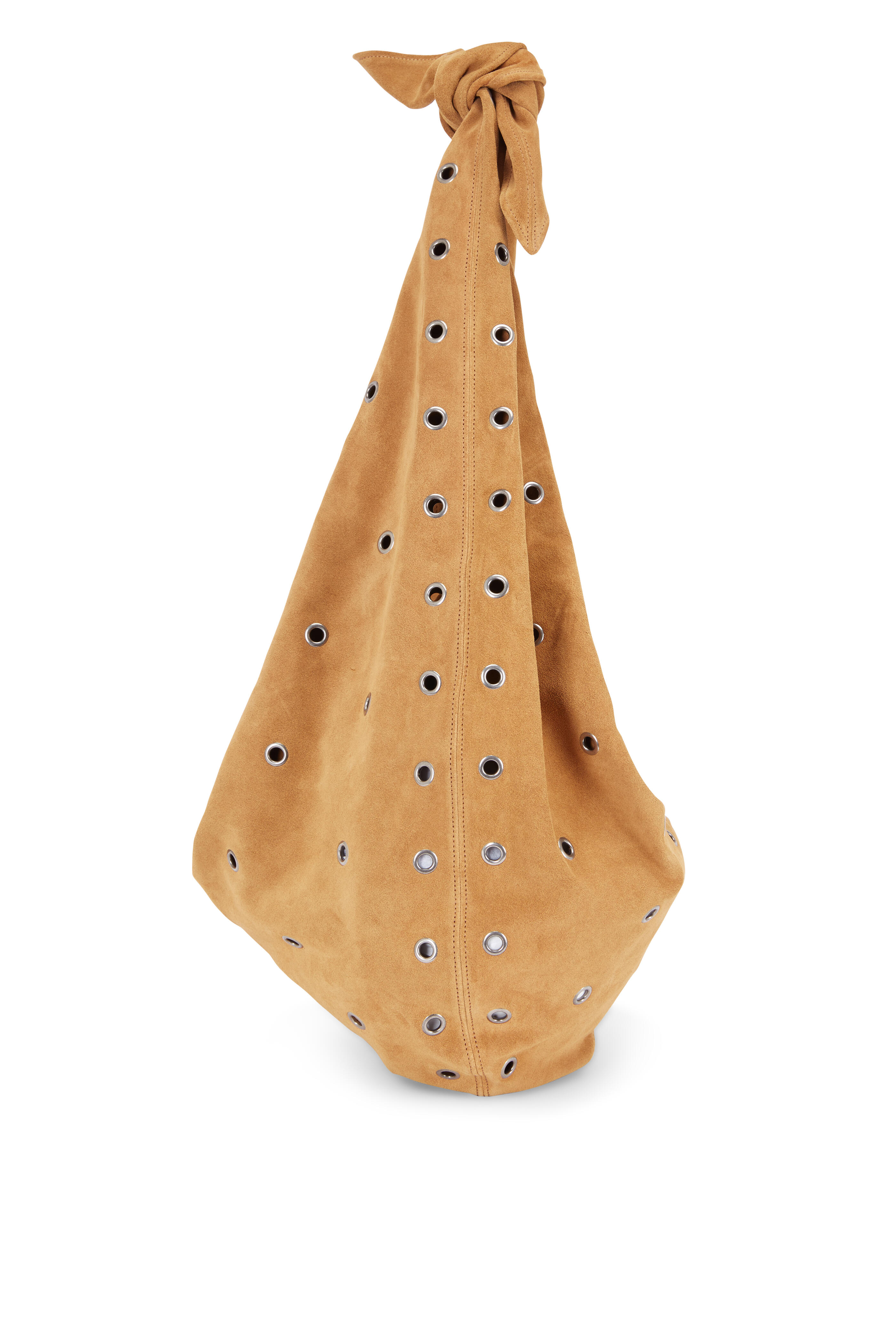 Saint Laurent - Tan Suede & Grommet Hobo Bag