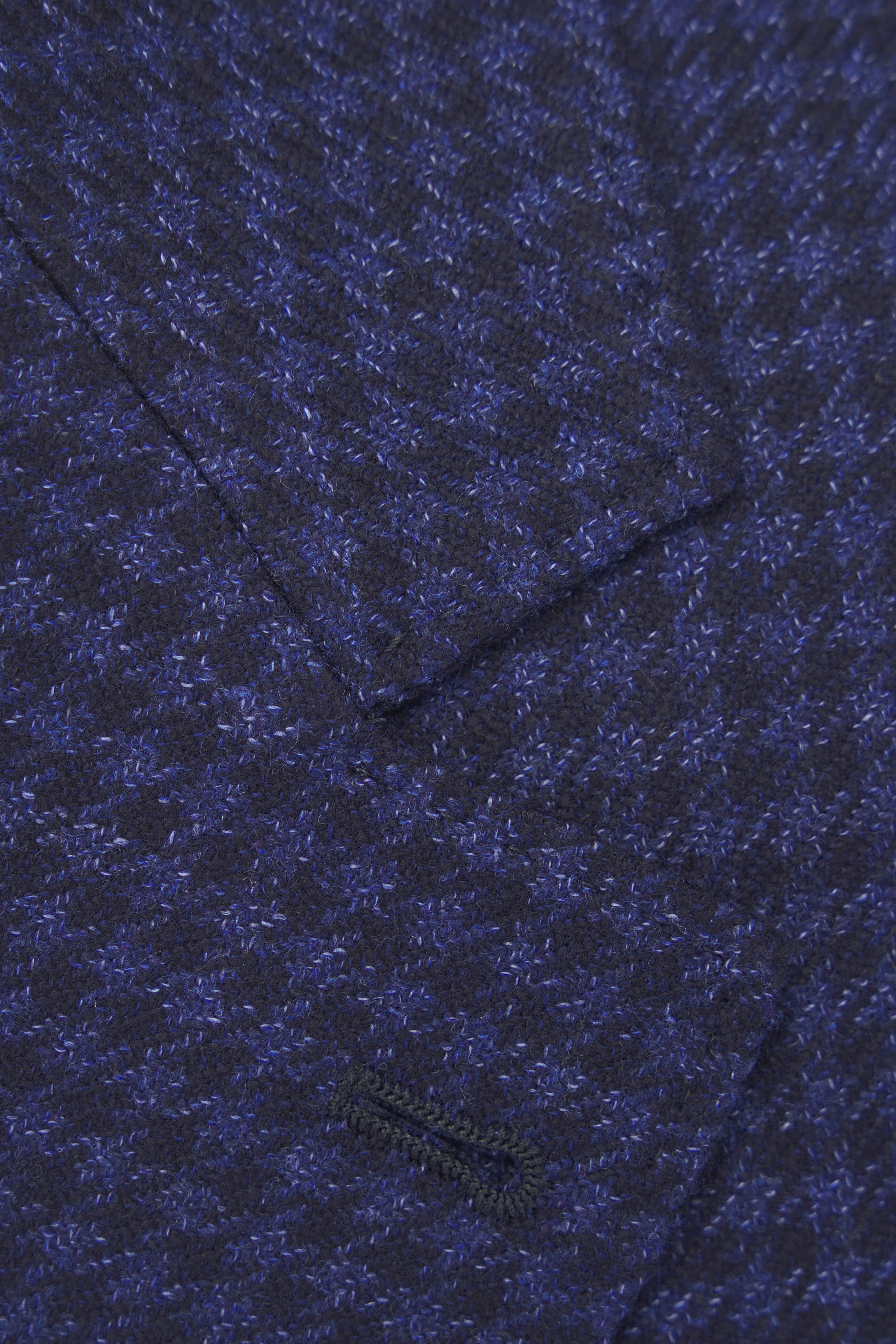 Brunello Cucinelli - Navy Houndstooth Wool, Cashmere & Silk Sportcoat