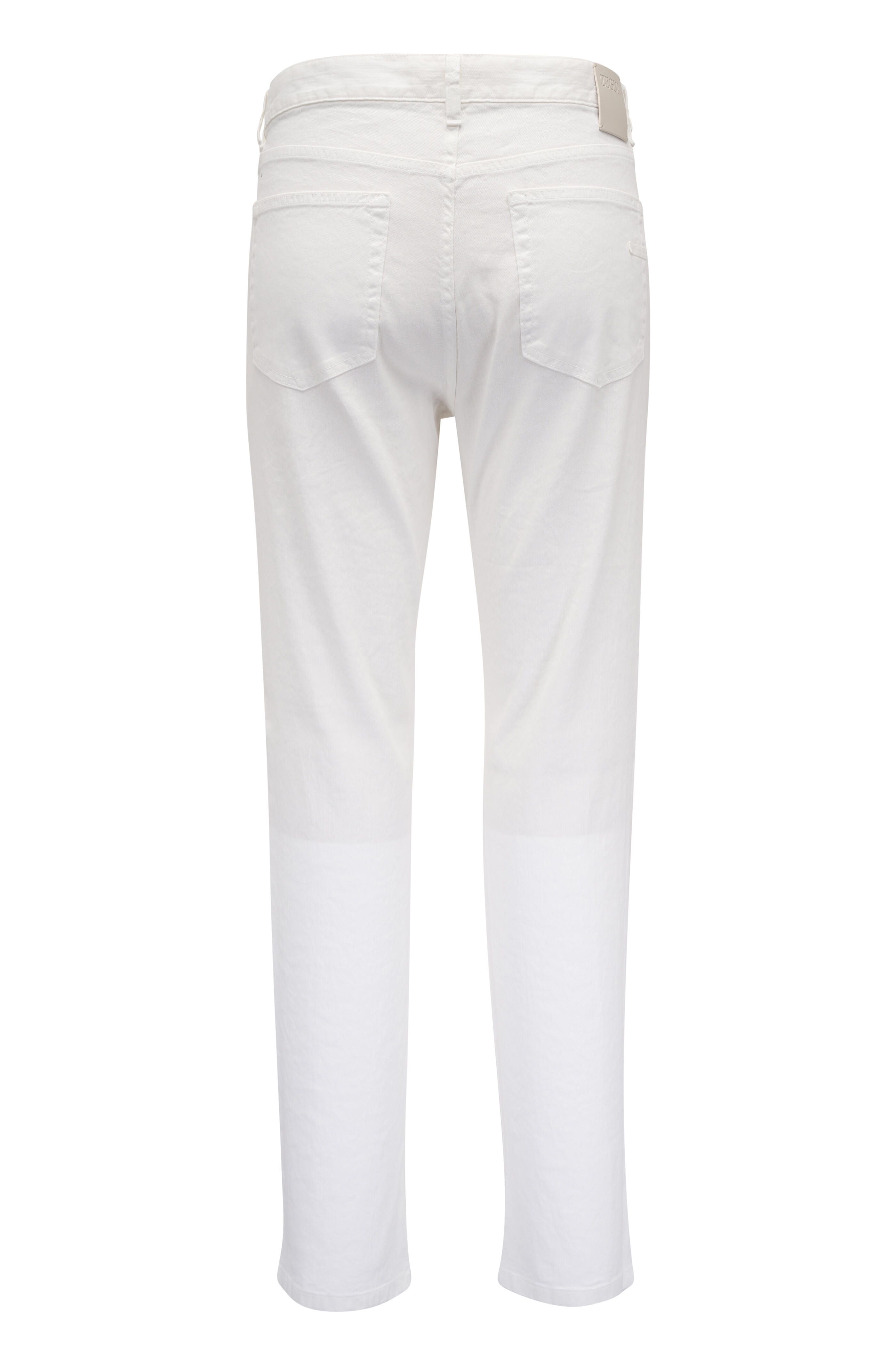 ZEGNA ホワイトストレッチコットンパンツ　S Zegna - Roccia White Stretch Linen & Cotton Pant