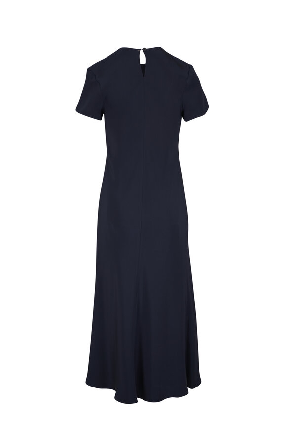 Peter Cohen Gear Navy Blue 4-Ply Silk Shift Dress - view 2
