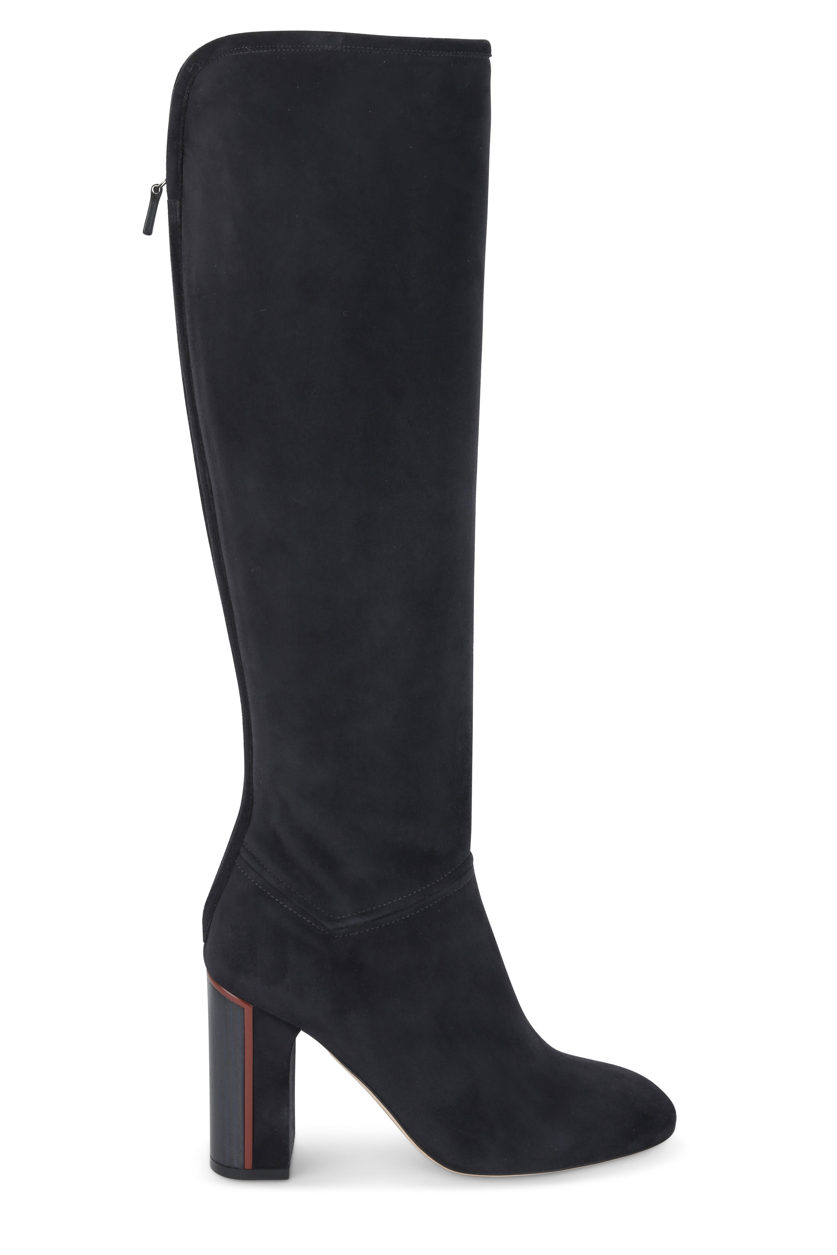 Loro Piana - Jeanne Caviar Suede Tall Boot, 90mm