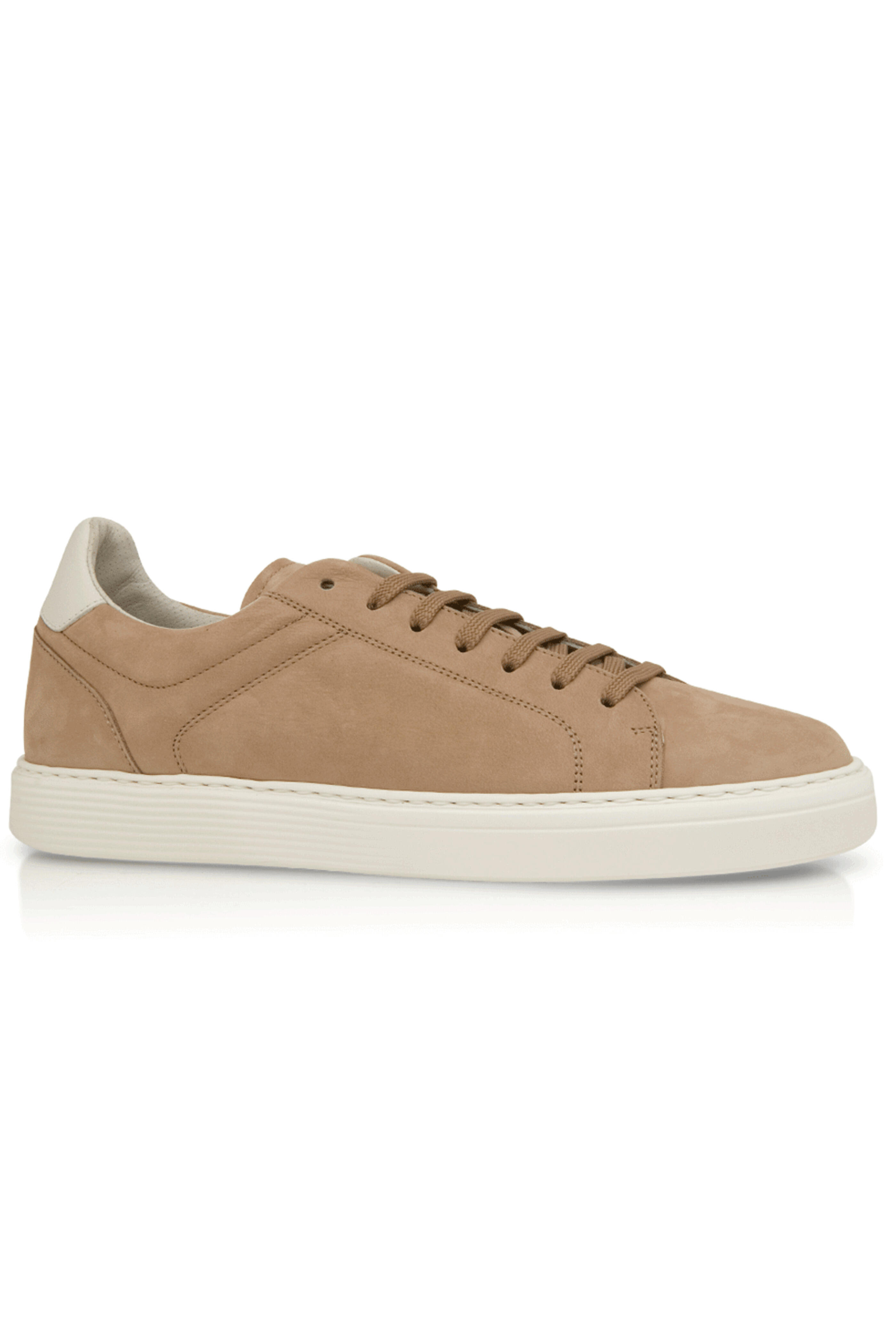 Brunello Cucinelli - Suede Casual Sneaker in Hemp and Off White