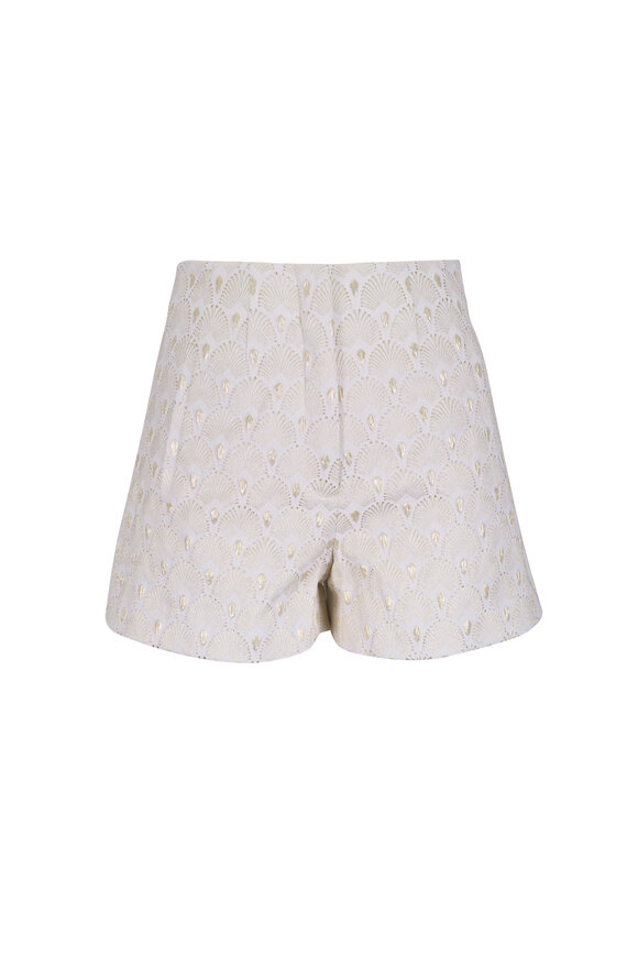 Zimmermann - Chintz Ivory Daisy Floral Mini Shorts