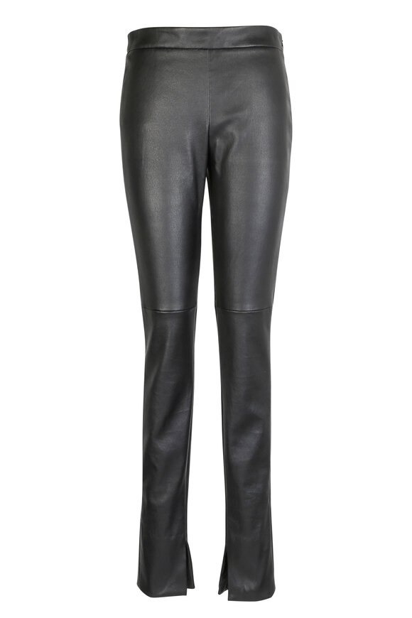 Akris - Fria Black Nappa Leather Pant