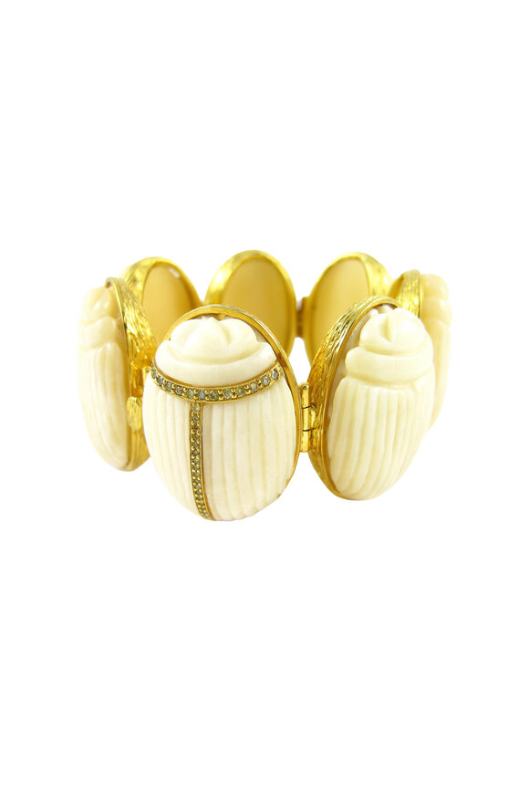 K. Brunini Jewels Yellow Diamond Beetle Bracelet - view 1