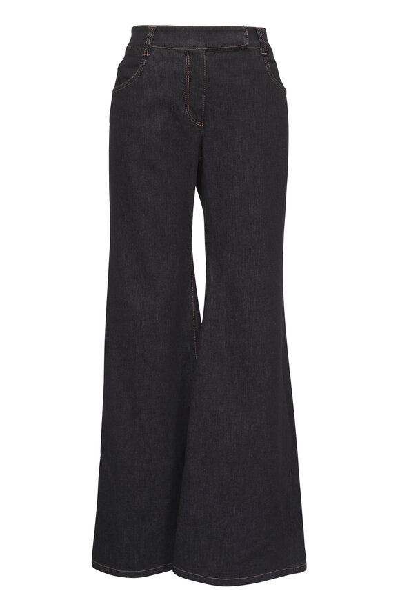 Brunello Cucinelli Dark Denim Flare Jean - view 1