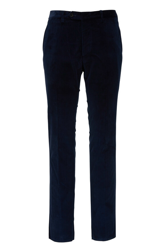 Maurizio Baldassari - Blue Stretch Corduroy Pant