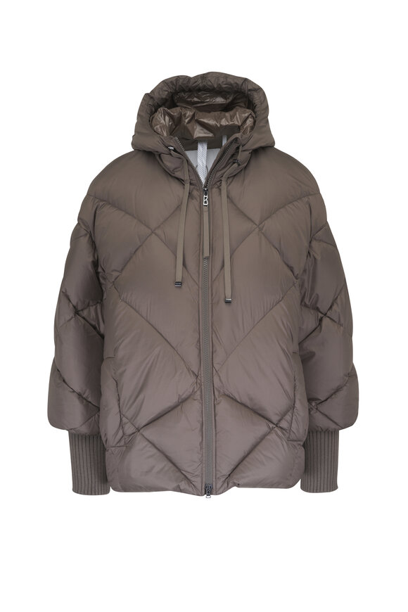 Bogner Sheryl Gray Brown Down Coat - view 1