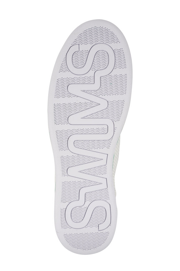 Swims - Breeze Grass Green & White Knit Tennis Sneaker