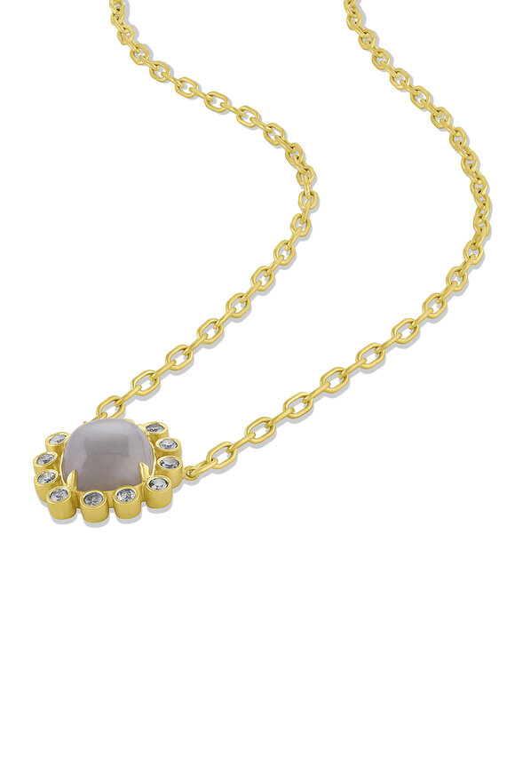 Leigh Maxwell - Essential Colors Diamond & Moonstone Necklace 