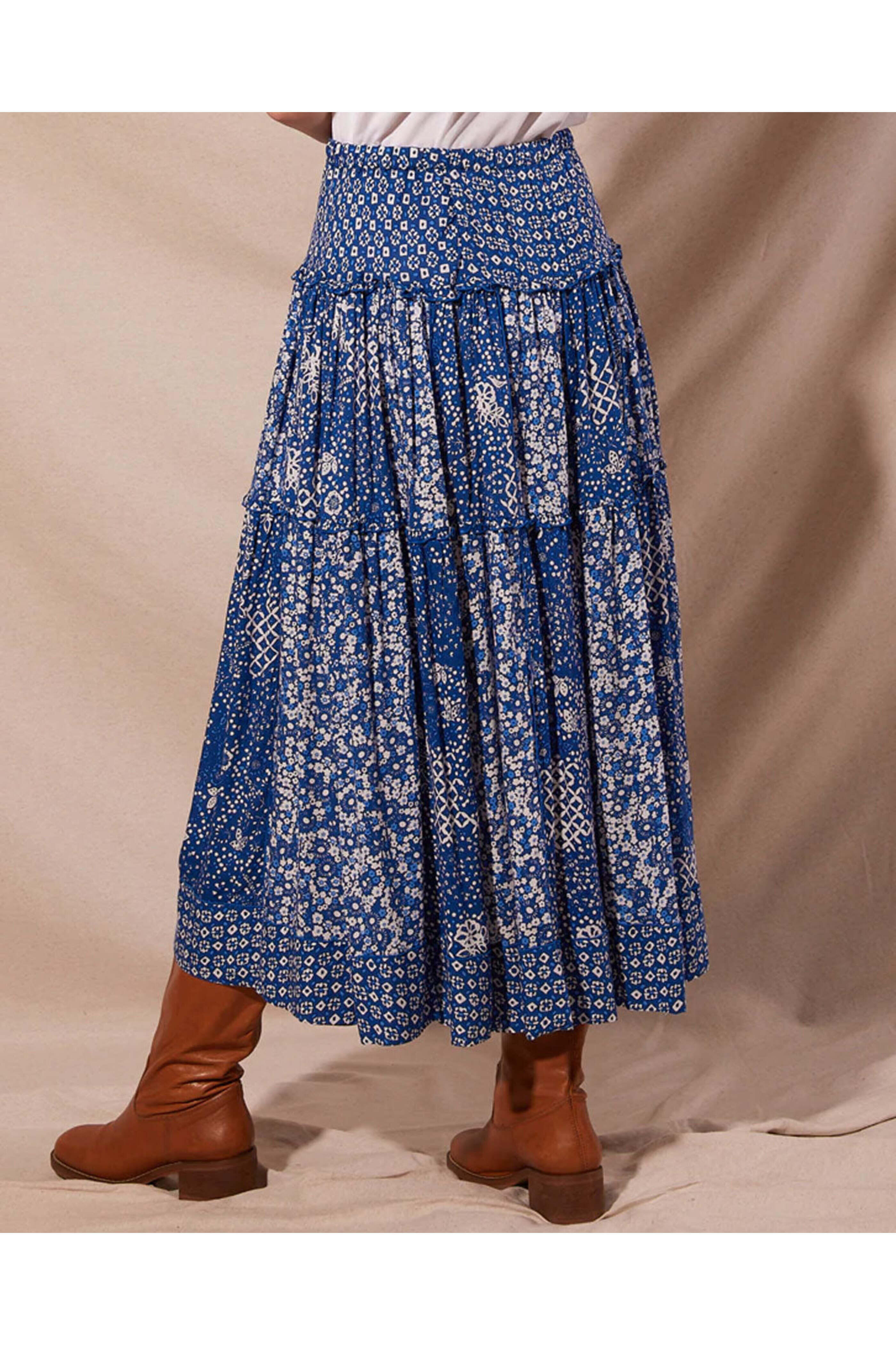 Poupette St Barth - Blue Antibes Nana Maxi Skirt