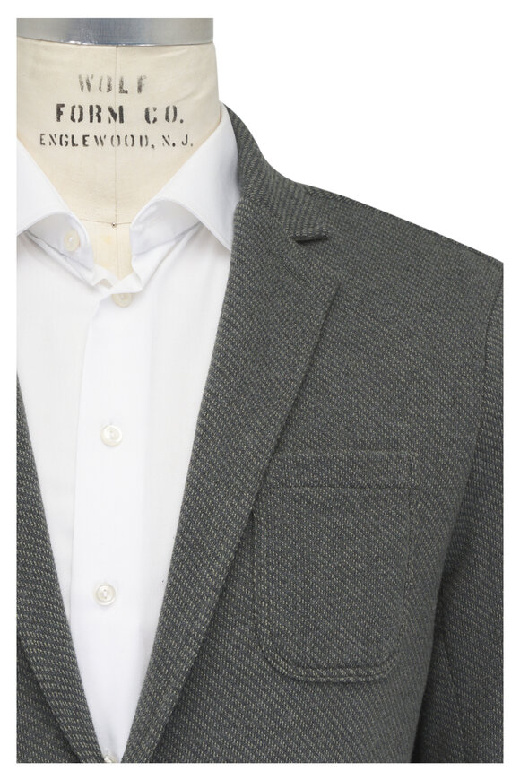Faherty Brand Olive Green Knit Blazer - view 1