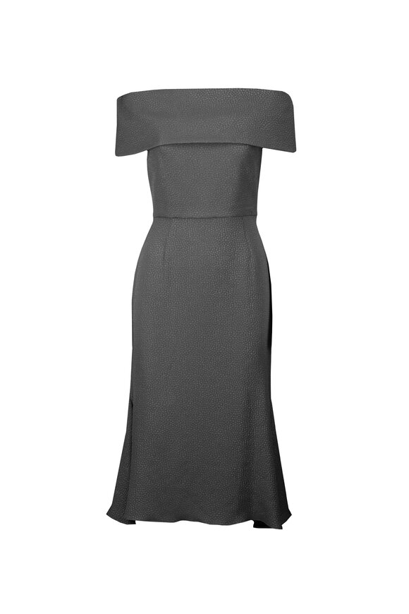 Edeline Lee Playtime Slate Gray Midi Dress - view 1
