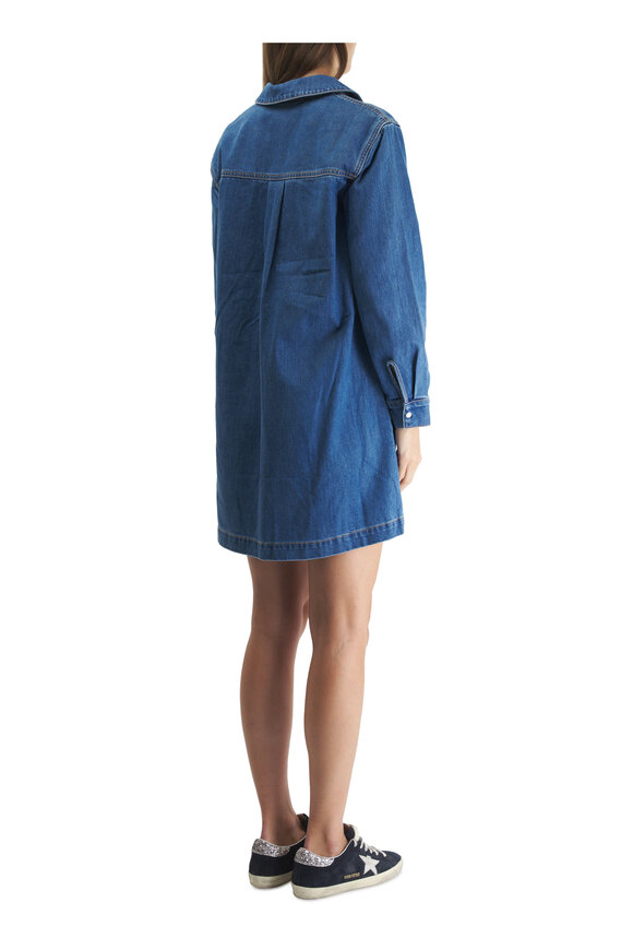 Veronica Beard - Wasta Cornflower Blue Denim Mini Dress