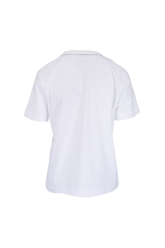 Brunello Cucinelli White Cotton Jersey T-Shirt - view 2
