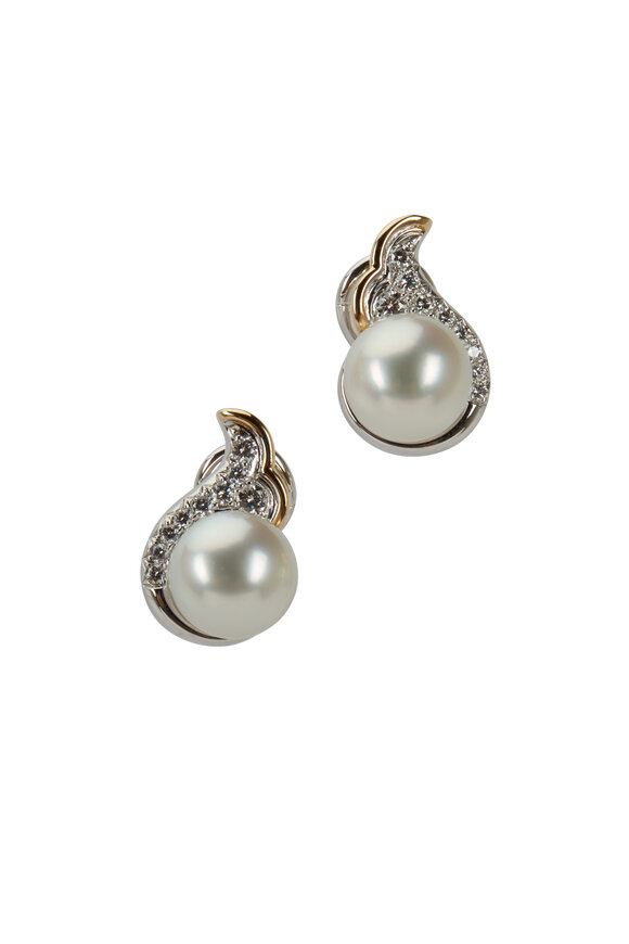 Assael - Angela Cummings Pearl & Diamond Earrings
