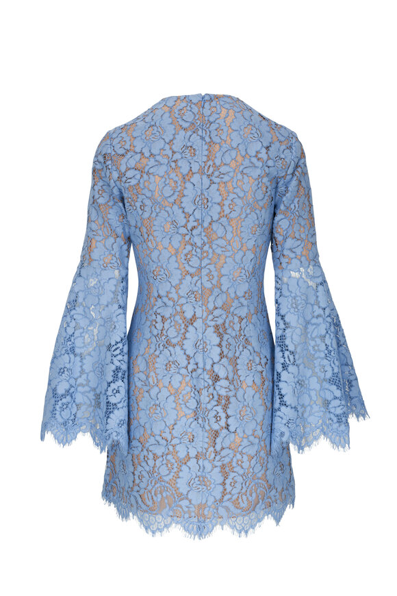 Michael Kors Collection - Light Blue Lace Mini Dress 