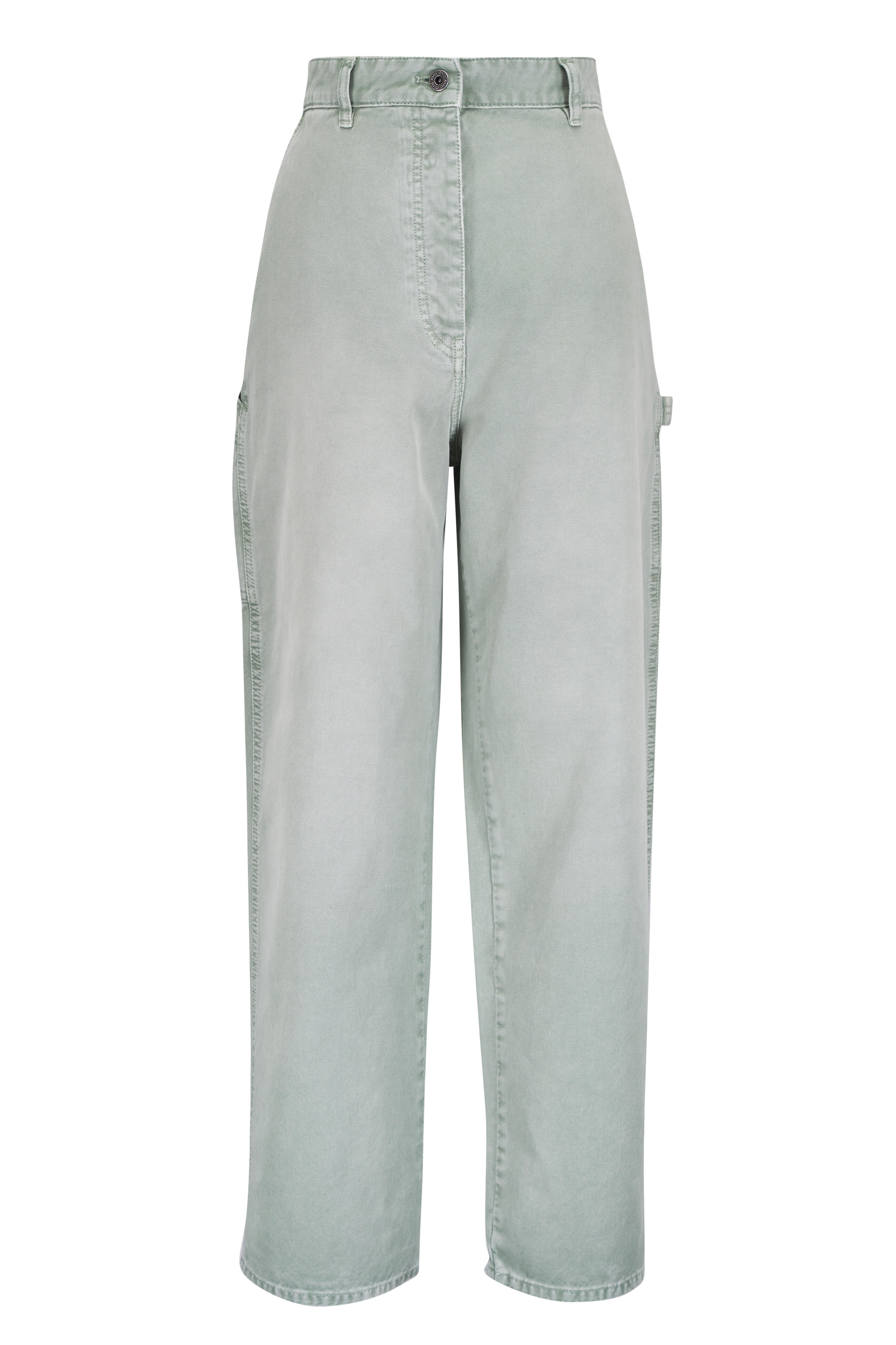 Miu Miu - Verde Cotton Gabardine Pant