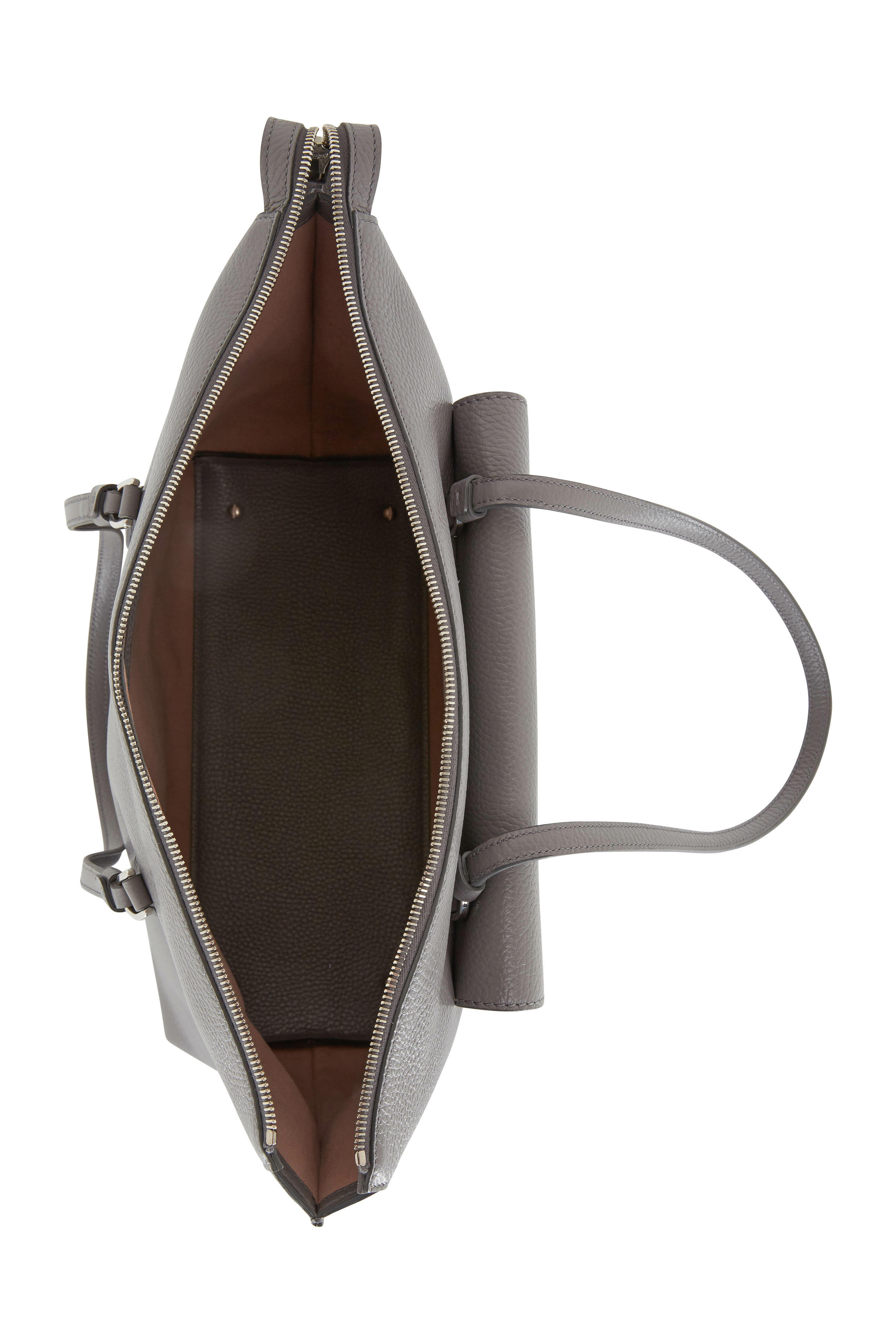 Tod's - New Joy Dark Gray Front Flap Medium Tote