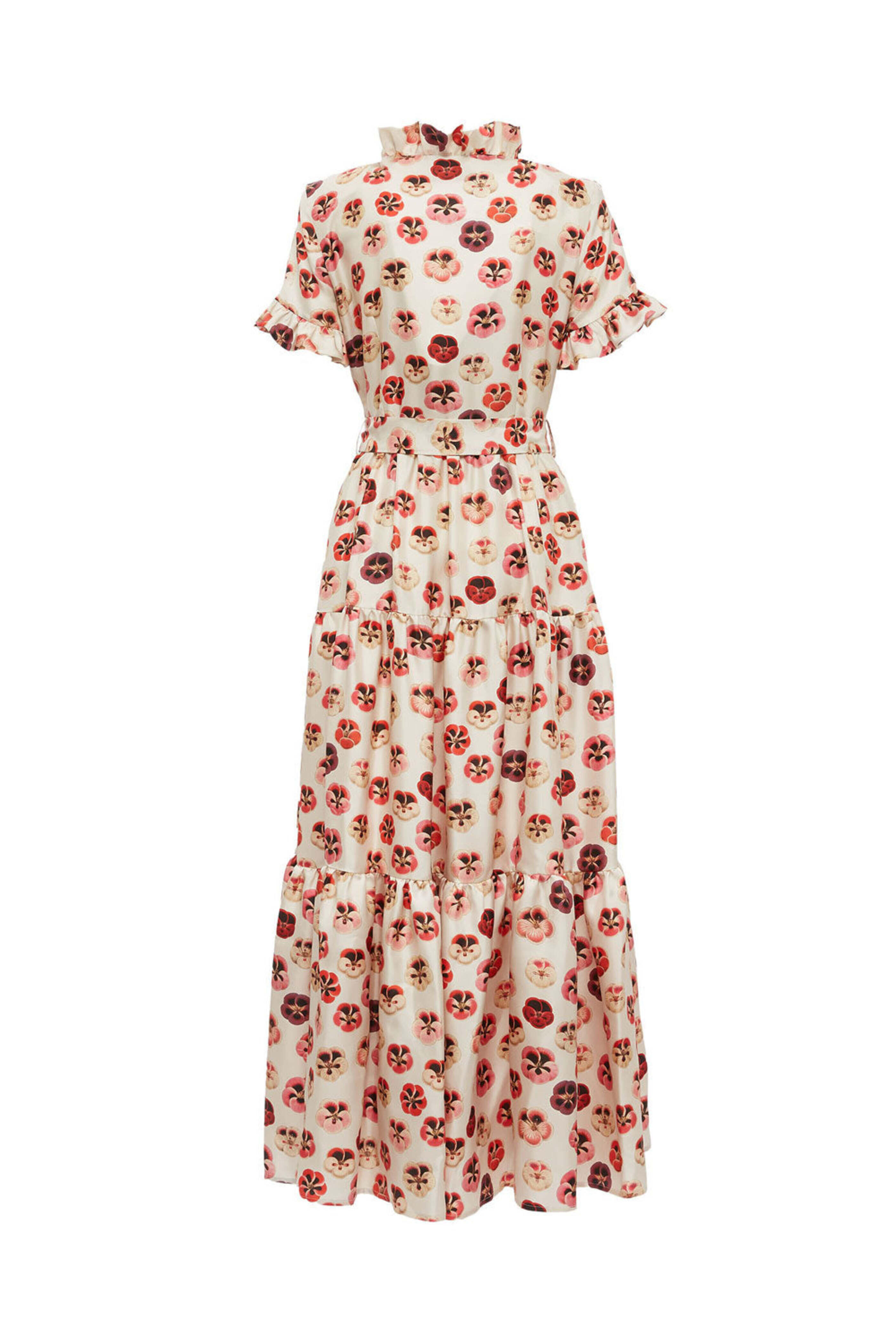 La DoubleJ - Micro Pansy Long and Sassy Dress in Silk Twill