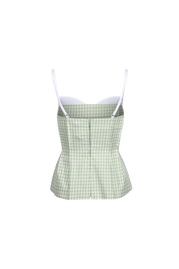 Simkhai Charlee Apple Green Bustier Top - view 2