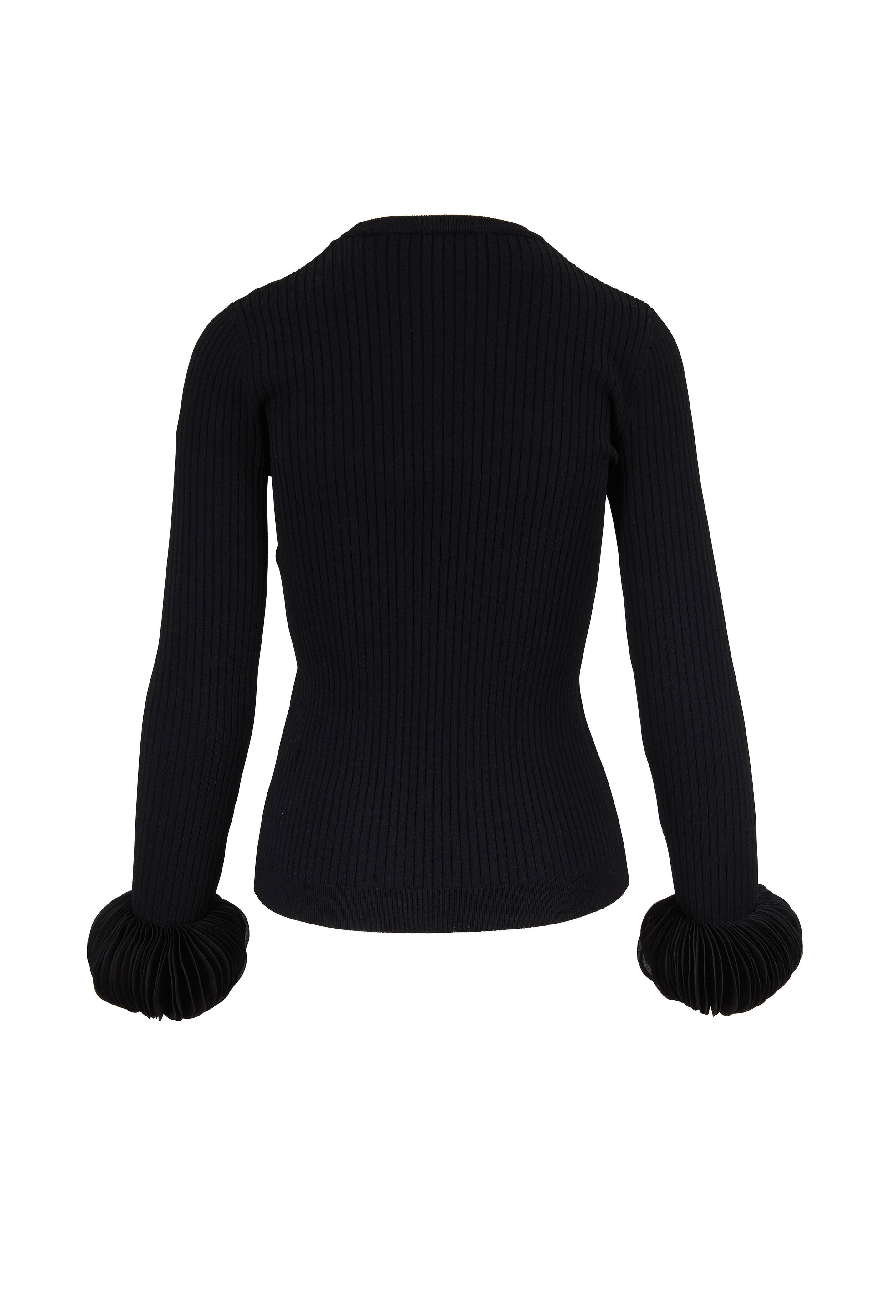 Tシャツ・カットソー VALENTINO FW24 Black wool polo shirt (5V0KP03JAH5 0NO) メンズウェア 全商品｜ヴァレンティノ公式ストア