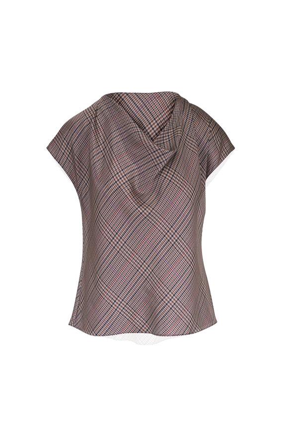 Vince - Enoki Silk Long Sleeve Zip Blouse | Mitchell Stores