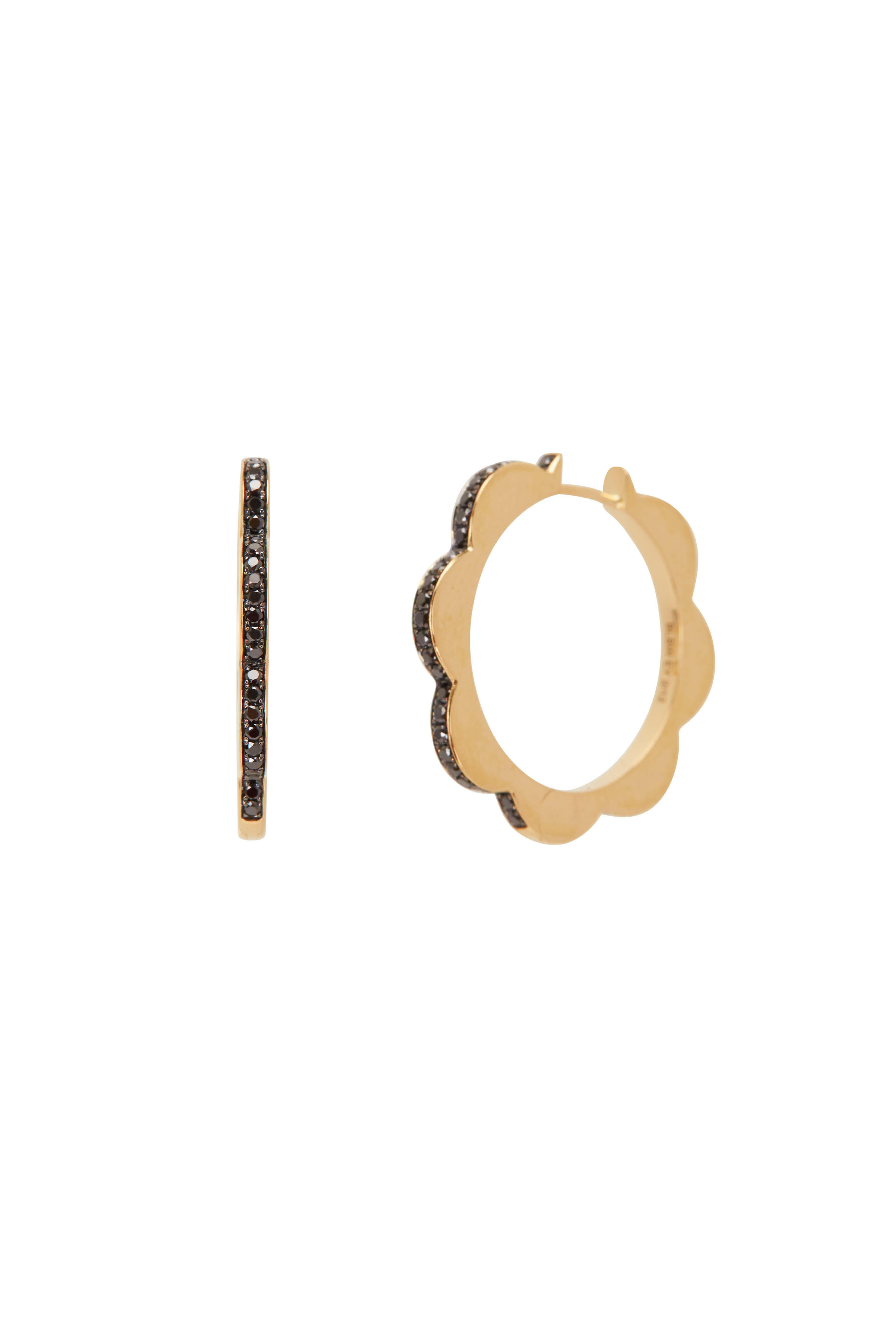 Cadar - Rose Gold Medium Triplet Hoop Earrings