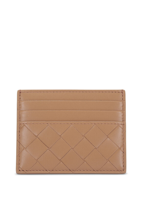 Bottega Veneta Biscuit Intrecciato Leather Card Case - view 2
