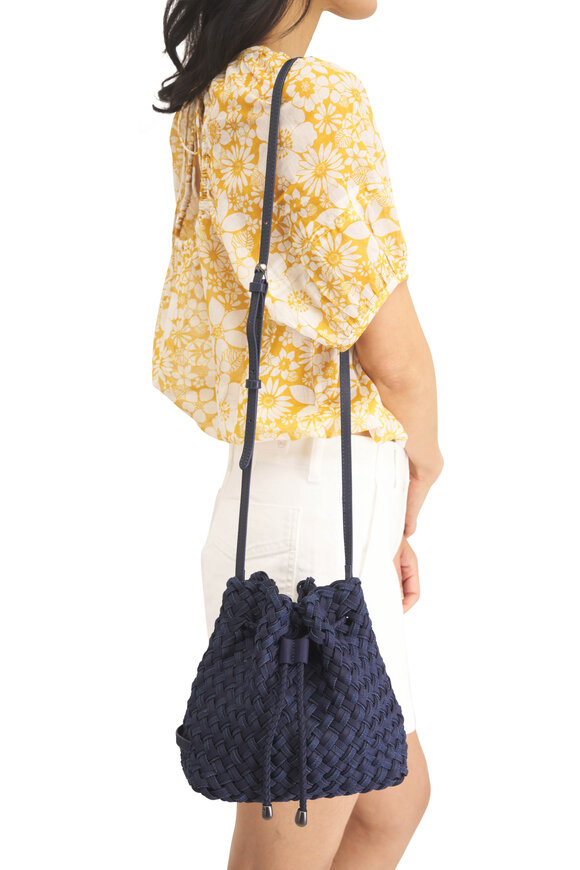 Naghedi Gramercy Indigo Double Weave Denim Bucket Bag - view 3