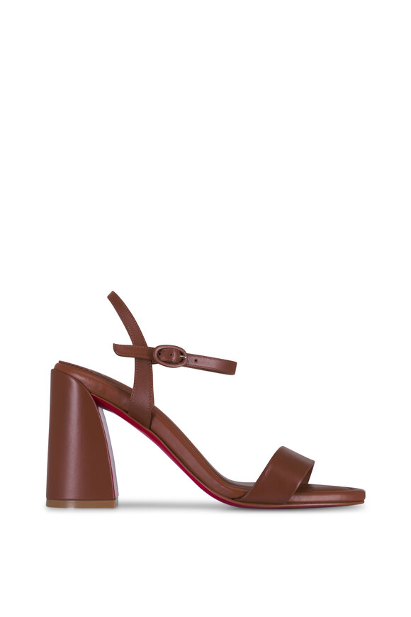 Christian Louboutin Jane Cuoio Leather Sandal, 85mm - view 6