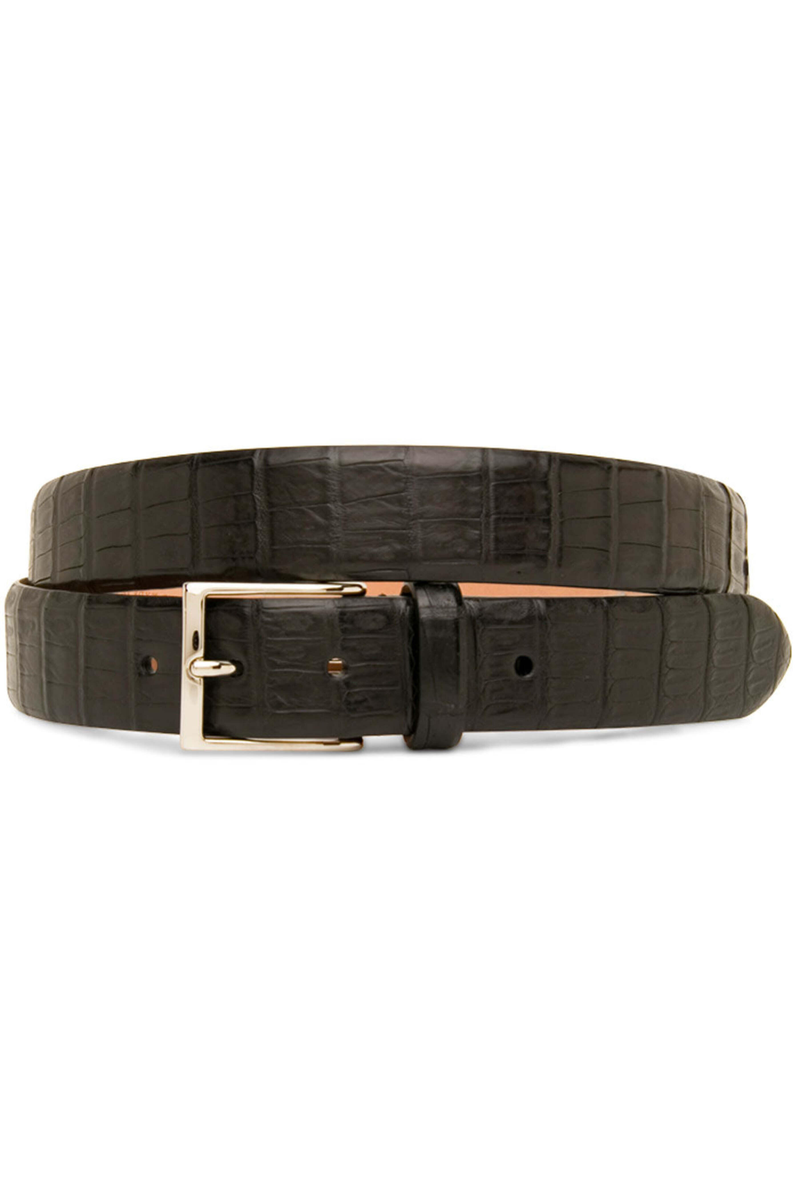 Simonnot-Godard - Black Crocodile Leather Belt
