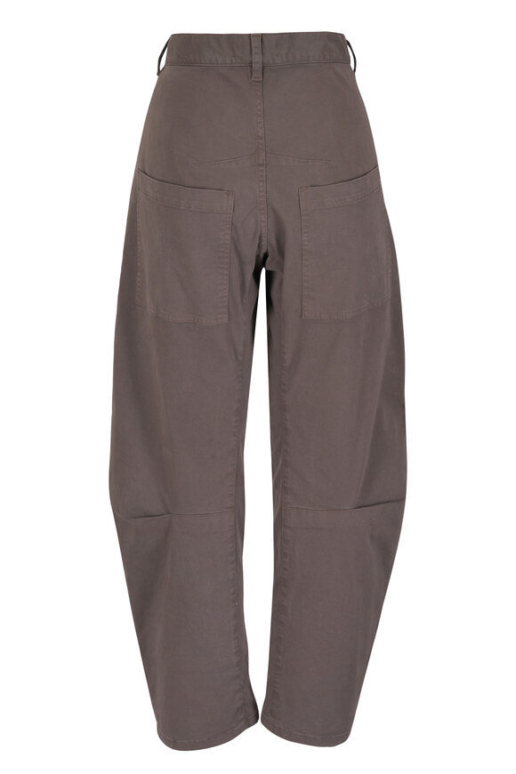 Nili Lotan Shon Dark Walnut Curved Pant - view 3