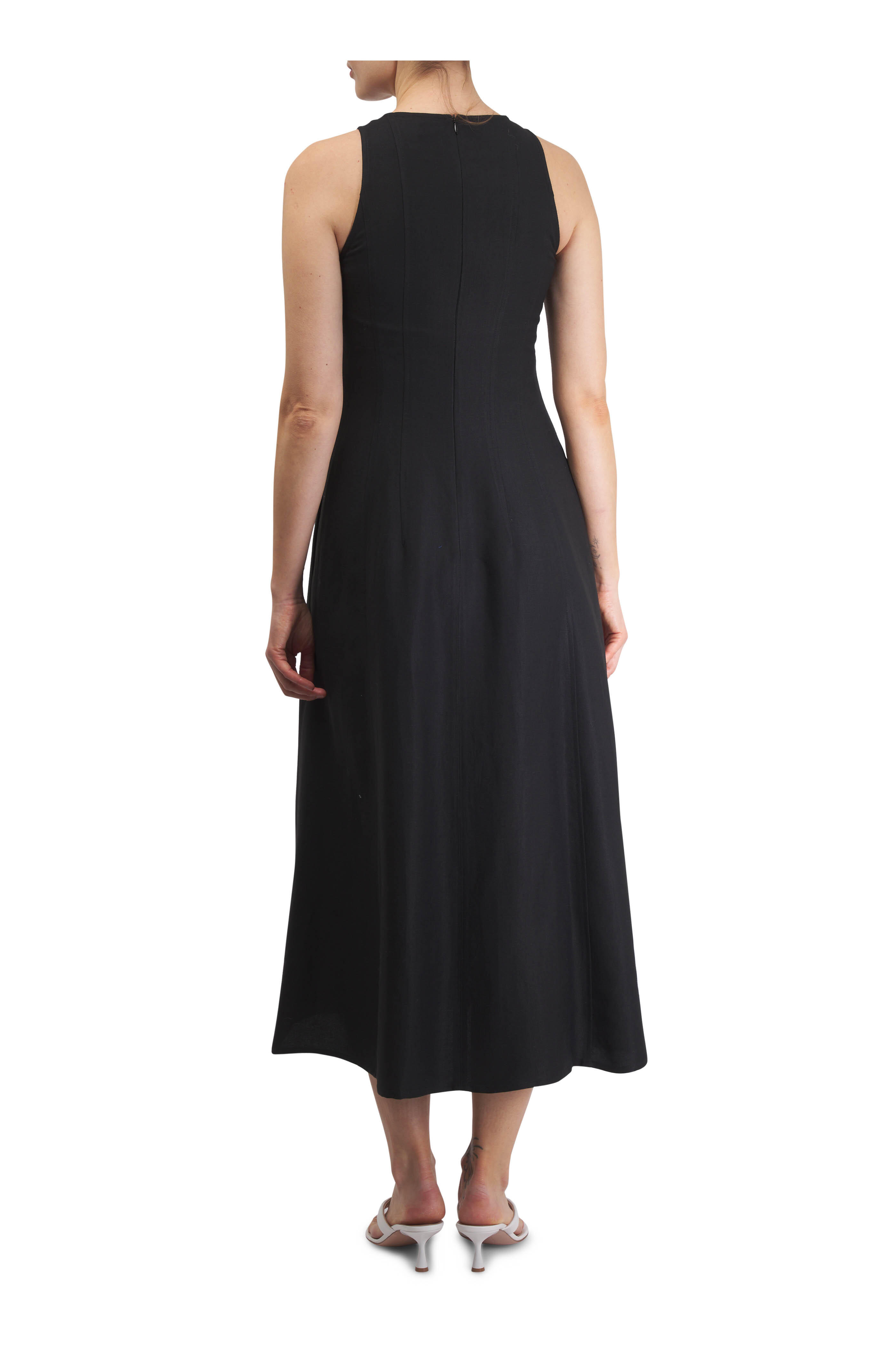 Antonelli - Monsen Black Woven Midi Dress