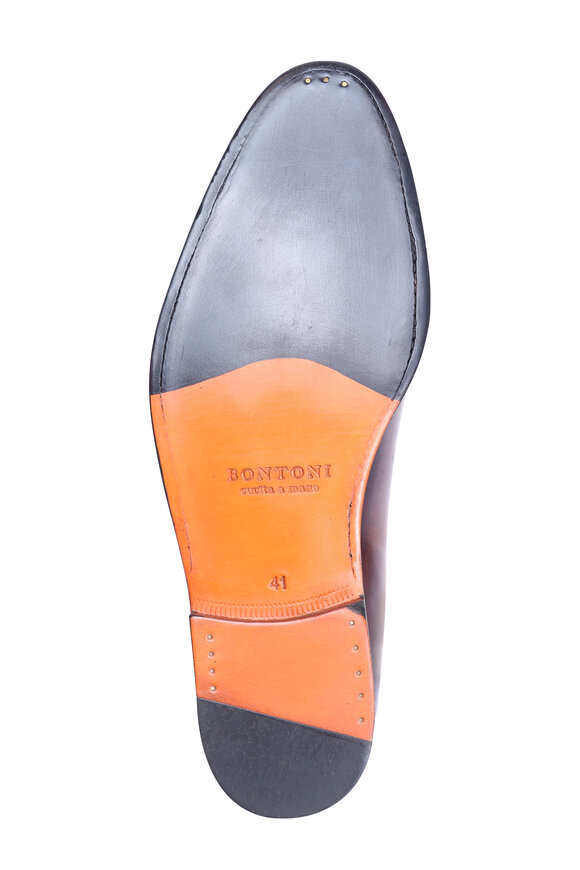 Bontoni Brown Elongated Reverse Norwegian Stitch Lace Up - view 4