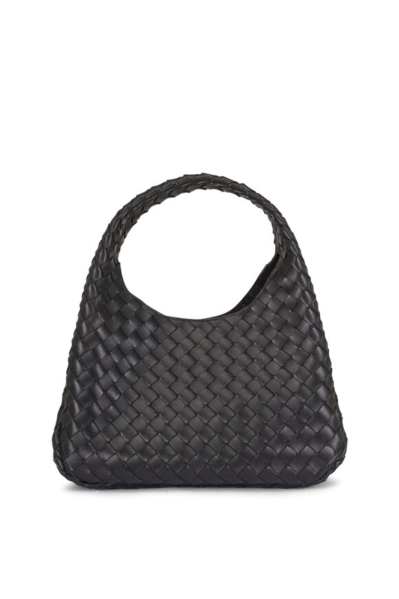Bottega Veneta Campana Black Intrecciato Leather Top Handle Bag - view 4