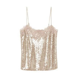 theredthread S fur sequins camisole ベア Michaela Camisole - Blush Sequin – ASTA RESORT