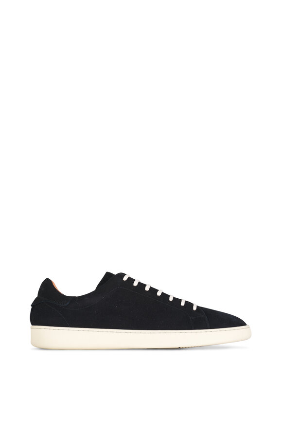 Kiton - Black Goatskin Suede Sneaker 