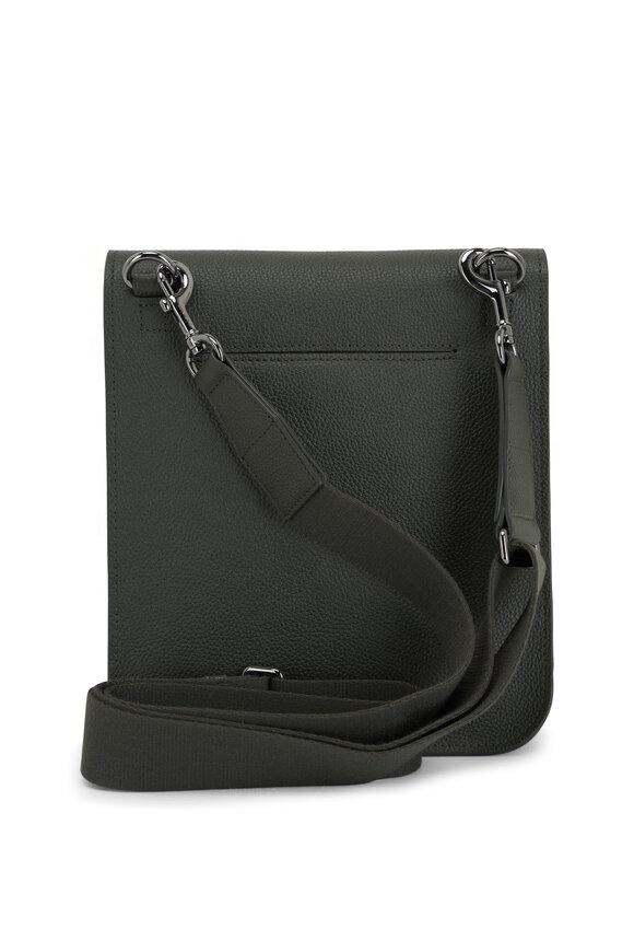 Akris - Small Anouk Olive Leather Messenger Bag